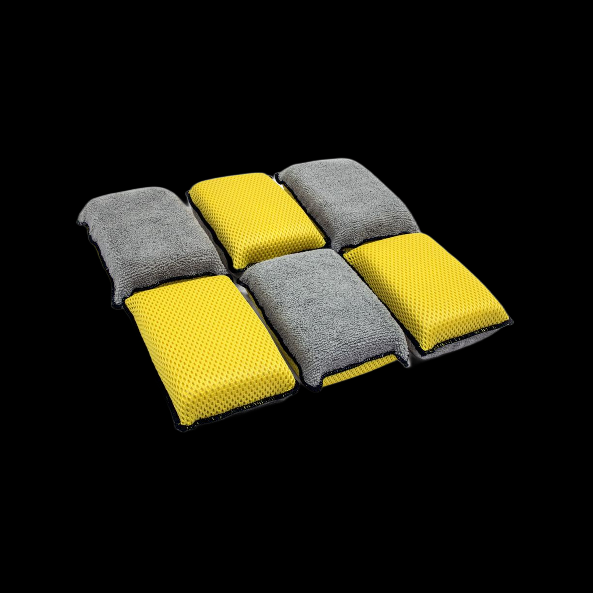 Autofiber [Block Scrubber] Upholstery and Leather Microfiber Scrubbing Sponge (6 pack)
