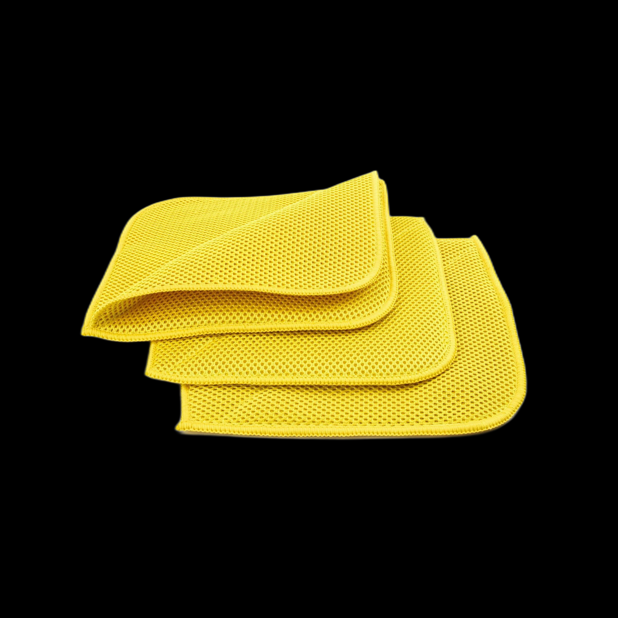 Autofiber [Bug/Decon Flip] Microfiber Mesh Bug & Decontamination Towels - (8 in. x 8 in., 300 gsm) 3 pack