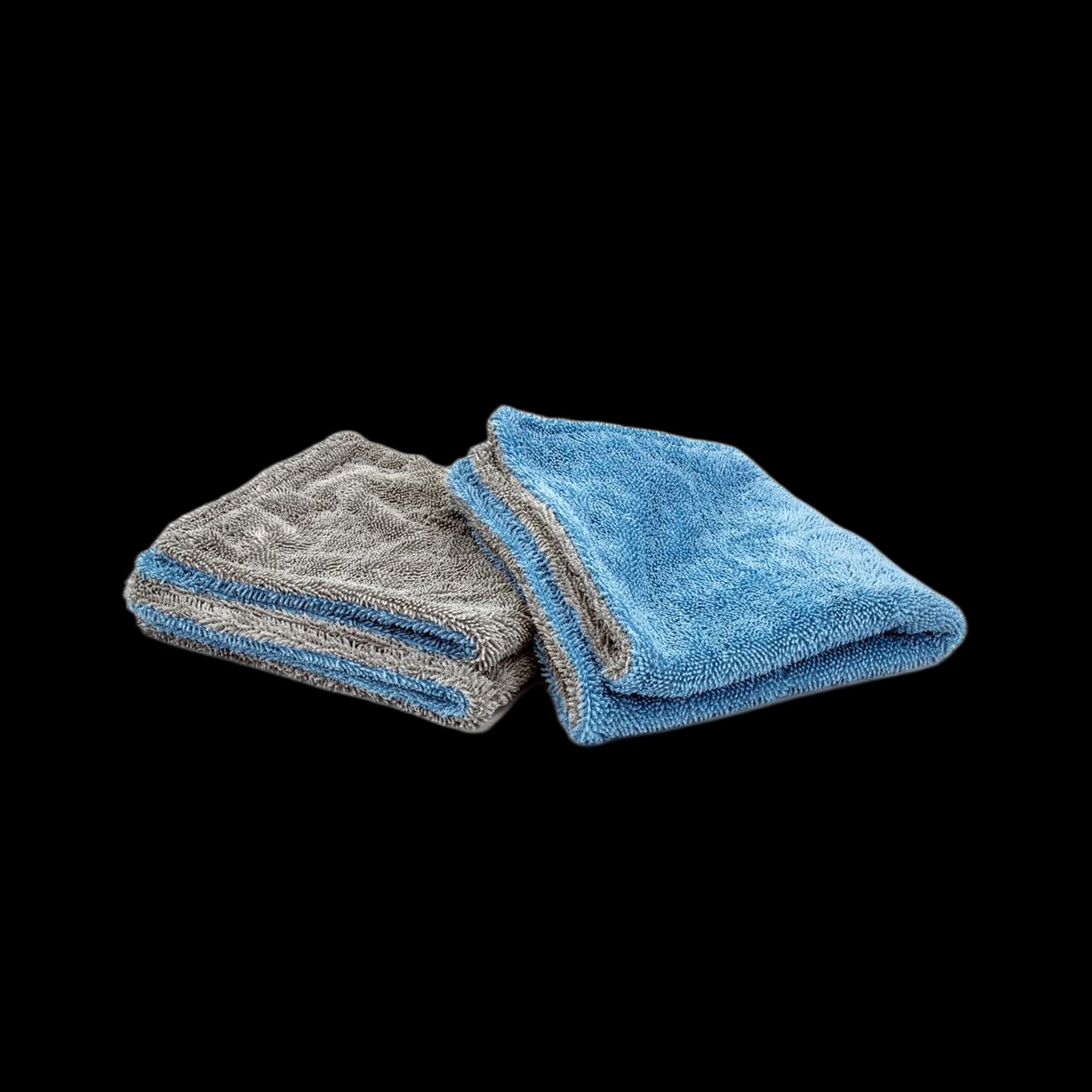 Autofiber [Dreadnought Jr.] Microfiber Double Twist Pile Detailing Towel (16 in. x 16 in., 1100gsm) - 2 pack