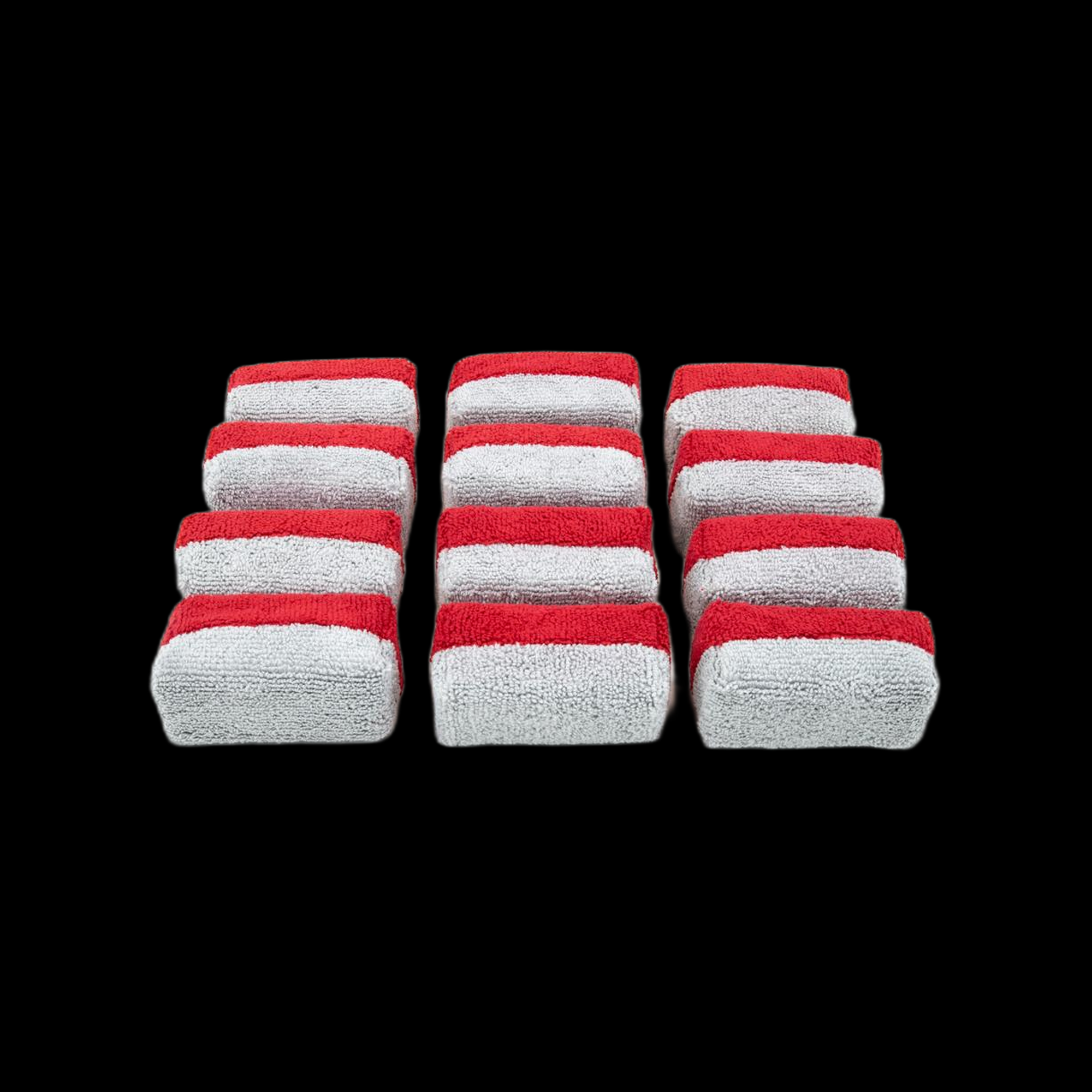 Autofiber [Saver Applicator Terry] MF Applicator MINI (3.5"x1.5"x1.5") with Plastic Barrier (12 pack)