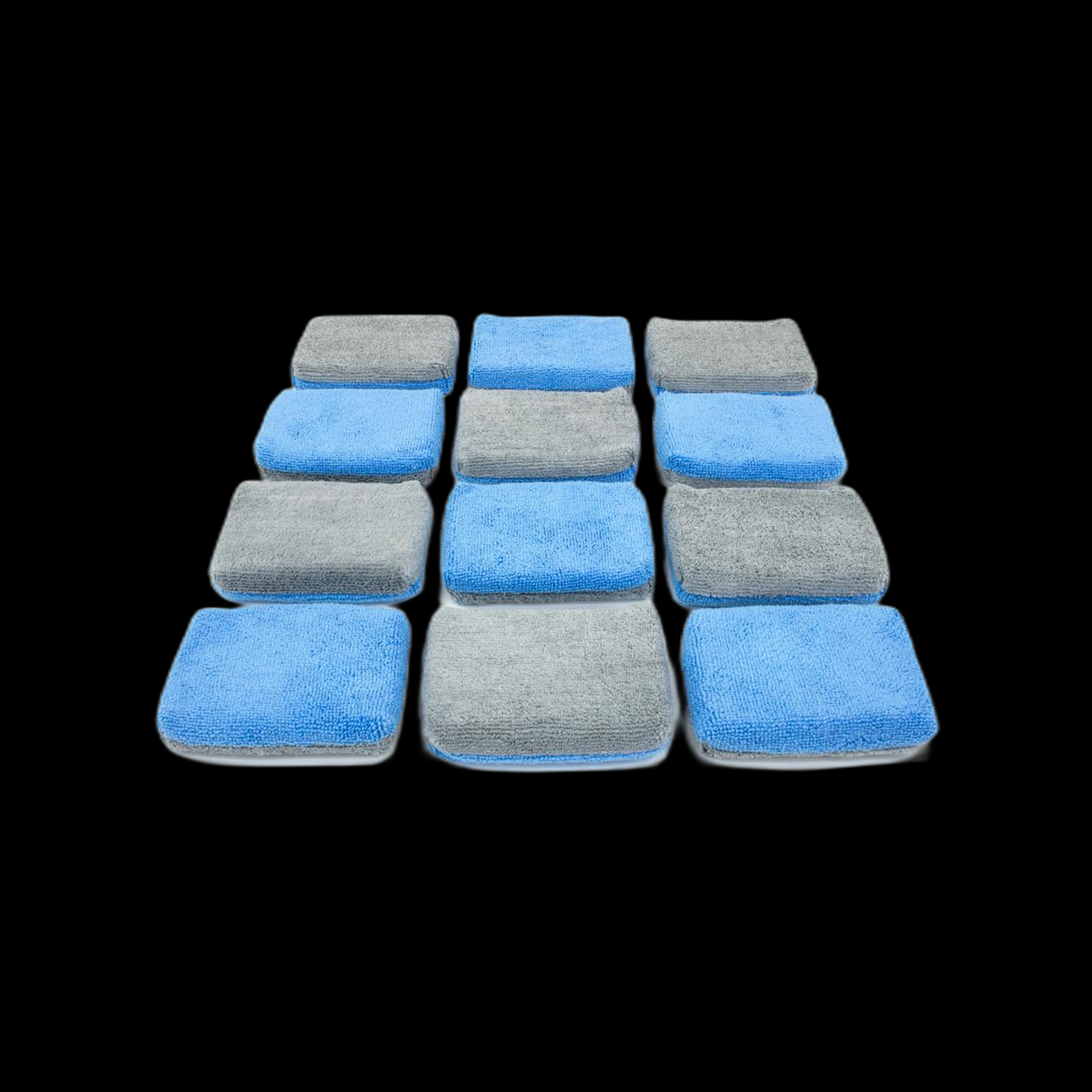 Autofiber [Saver Applicator Terry] MF Applicator THIN (5"x3.5"x1") with Plastic Barrier (12 pack)