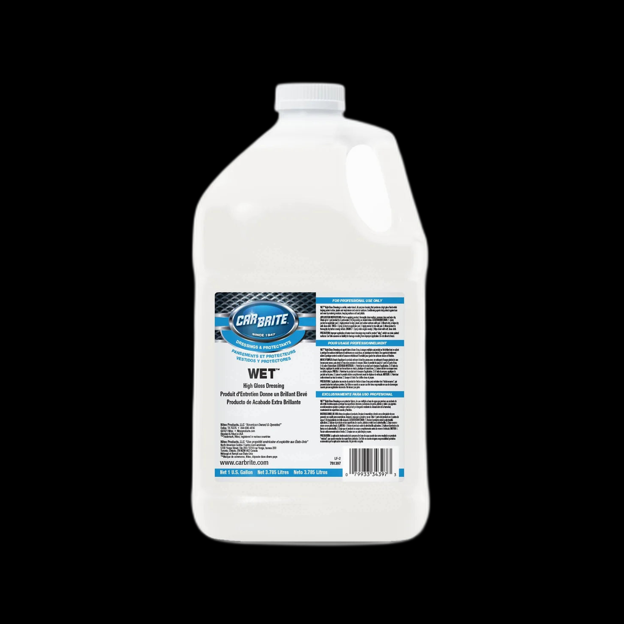 CARBRITE WET WATER-BASED TIRE DRESSING