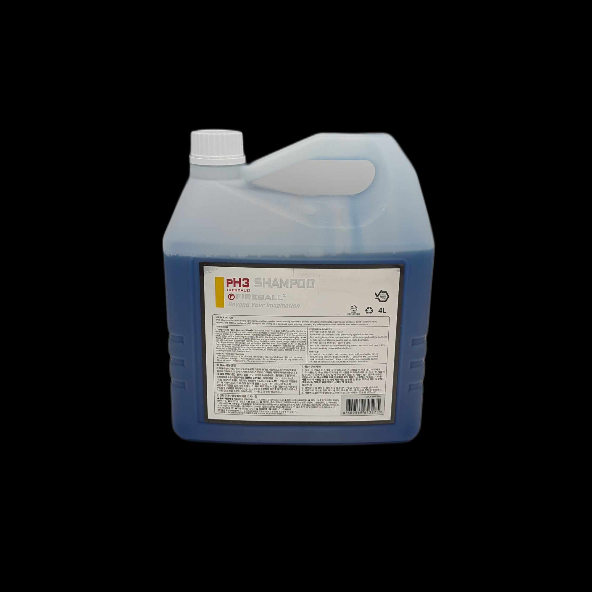 Fireball pH3 Descale Shampoo 4L