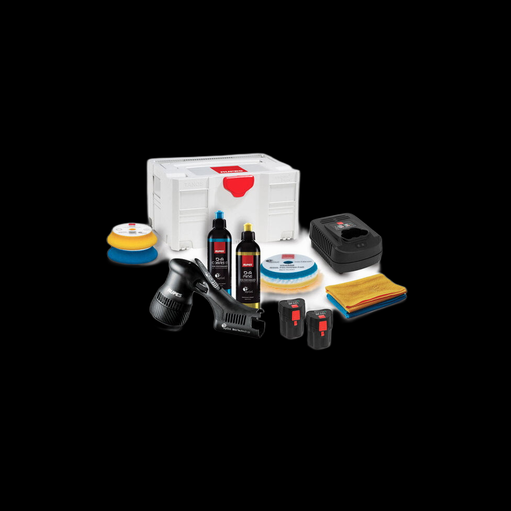 RUPES BIGFOOT HLR75 MINI IBRID POLISHER KIT & CASE - BETA